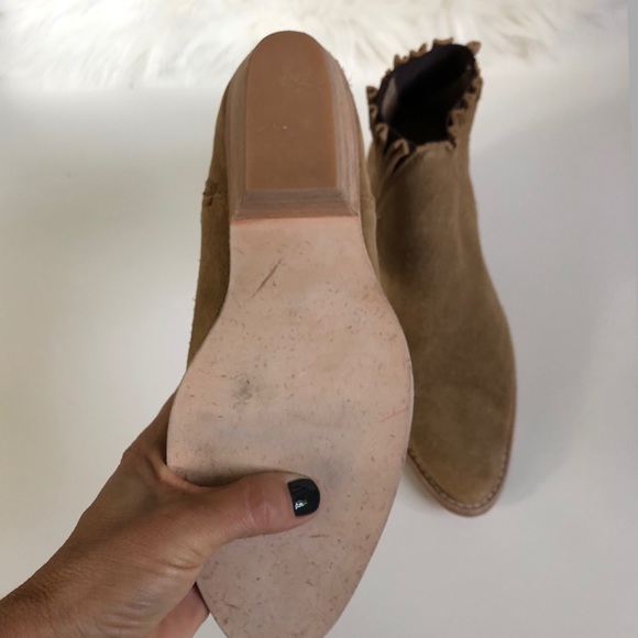 Anthropologie Faryl Robin Suede Ankle Boots NWOB - Picture 8 of 8